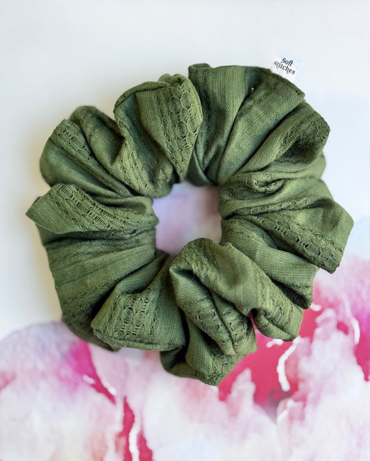 Olive scrunchie