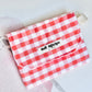 Gingham Keychain Wallet