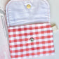 Gingham Keychain Wallet